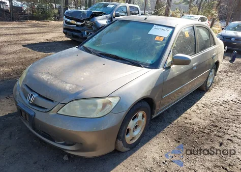 2005 Honda Civic Hybrid from USA, damaged, VIN JHMES96685S012200
